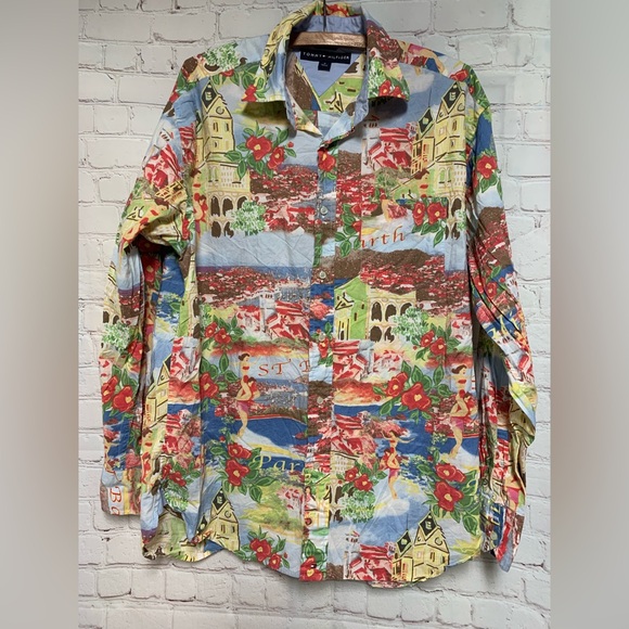 Tommy Hilfiger Other - Vtg Tommy Hilfiger Hawaiian 🌺 Shirt Size M